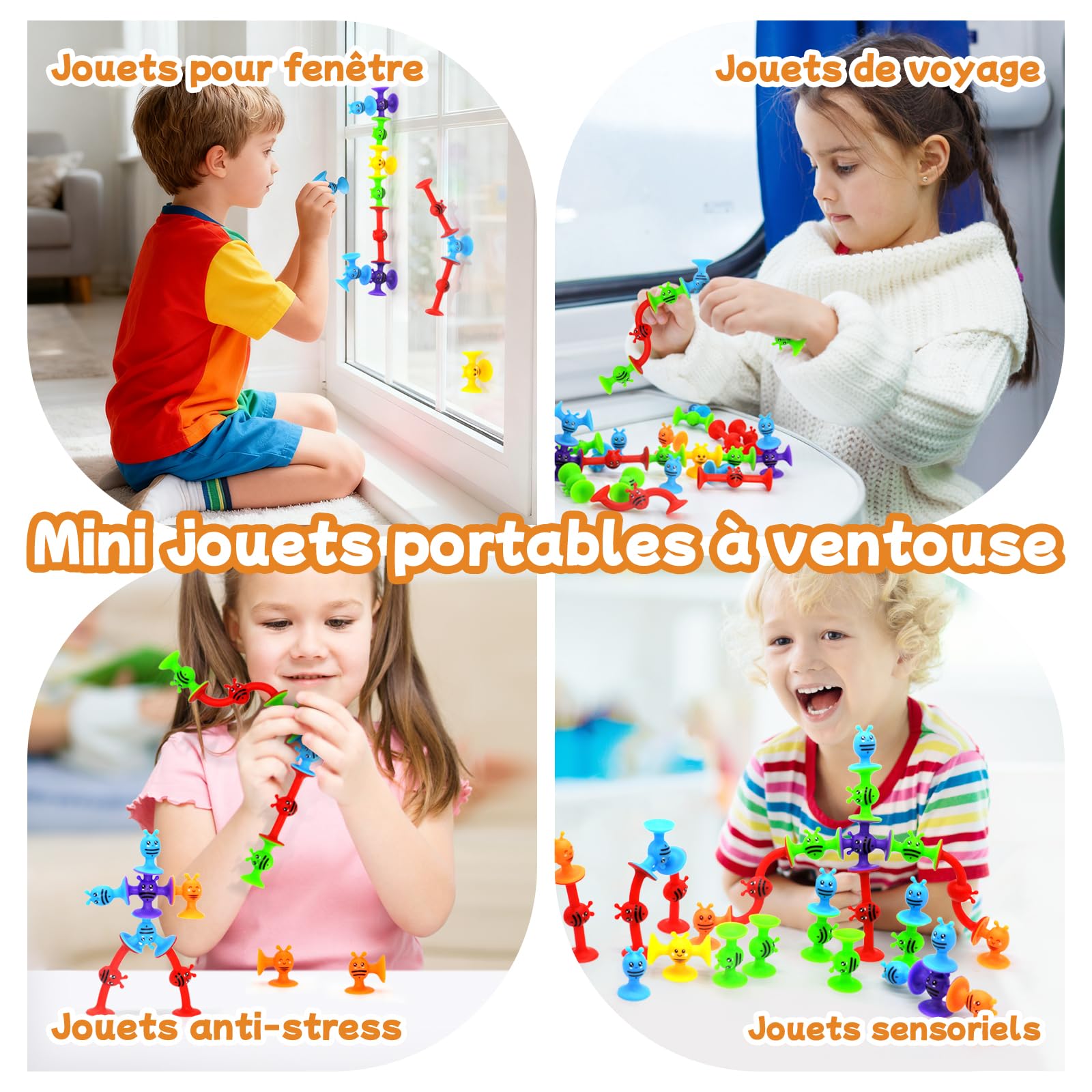Jouets De Bain À Ventouse - Jouet De Plage Extérieur | Accessoires De Jeu Pour Piscine Et Plage - Outil Ludique Bébé Pour Le Bain - Puériculture & Eveil bébé