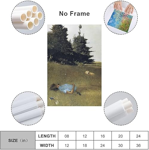 Miniatura 2 de Distant Thunder by Andrew Wyeth Paintings, pósteres artísticos, pósteres artísticos, lienzo, decoración de pared, impresión de fotos, regalos para