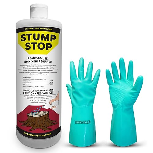 Stump Stop listo para usar, eliminador de tocones herbicida para árboles, mata hiedra venenosa y roble venenoso, cuidado perfecto del césped,