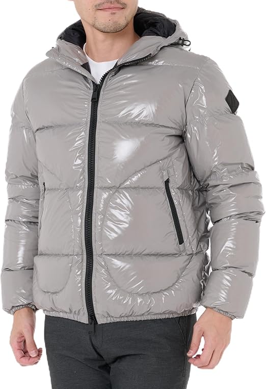 HERNO ヘルノ ブルゾン ジャンパー 異素材 フード ロゴプレート付 44 HERNO ヘルノ ブルゾン ジャンパー 異素材 フード ロゴプレート付 44