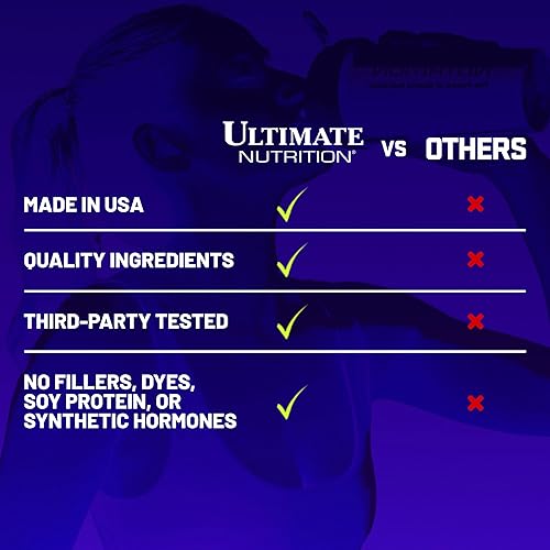 Vista 45 de Ultimate Nutrition PROSTAR 100% proteína de suero en polvo, baja en carbohidratos, apta para dieta cetogénica, 80 porciones, crema de chocolate