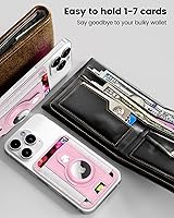 Vista 75 de Soporte magnético para tarjeta magnética para Apple Magsafe iPhone 14 Pro Max/14 Plus/14 Pro/14, 13 Max/13 Pro/13, 12 Max/12 Pro/12, accesorio