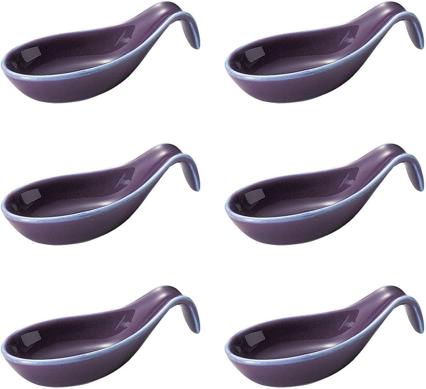 M Style NY0609PU(6) New York Accessories Amuse Spoon (B), Set of 6, Purple