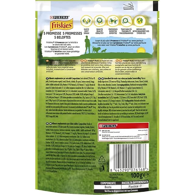 Foto 2 de 3 de Purina Friskies Picnic Snack Perro con Pollo 100 g