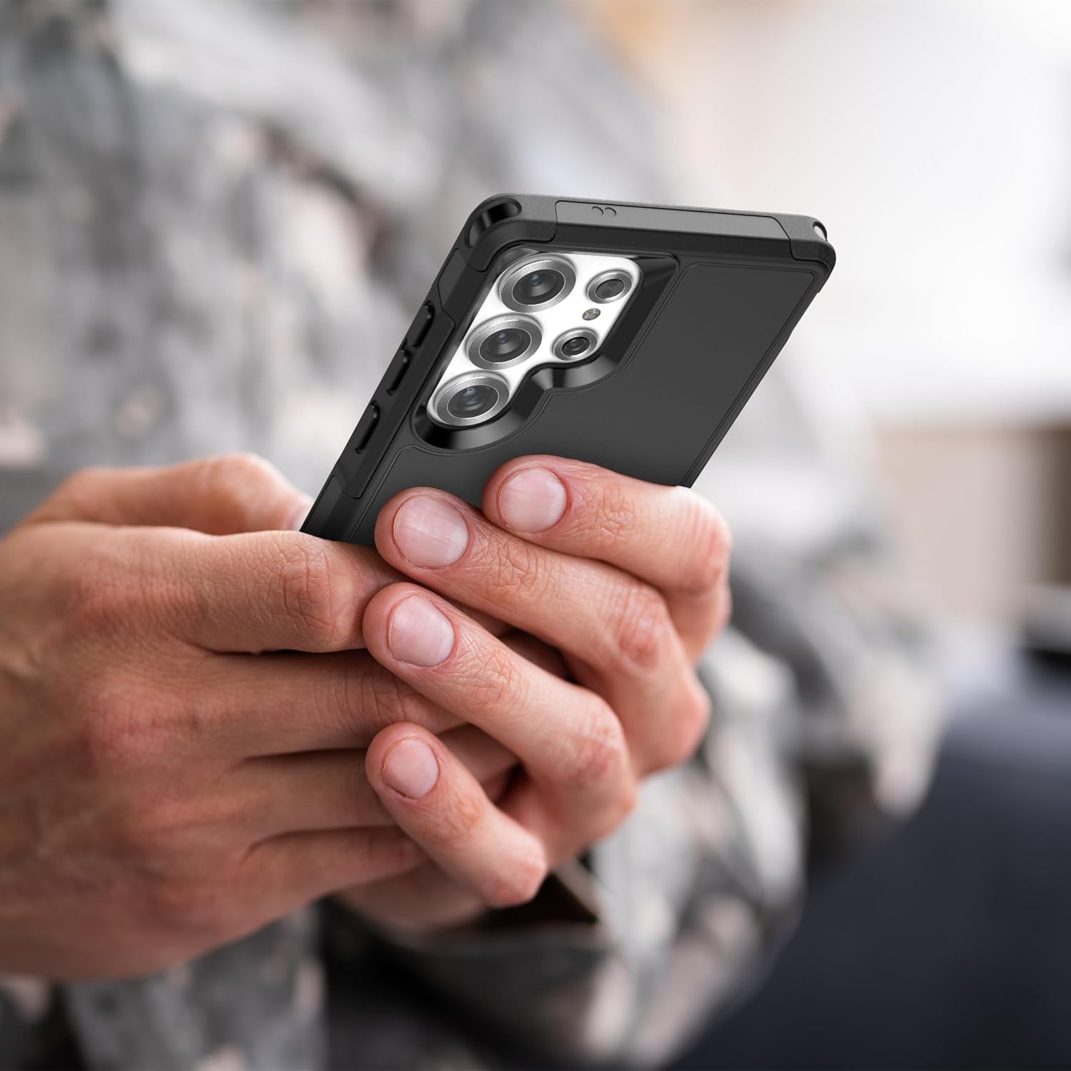 Encased Rugged Belt Case for Samsung Galaxy S25 Ultra, Protective [Heavy Duty] Dual-Layer Shockproof Cover with Rotating Belt Clip Holster (Compatible with MagSafe), Black (S25 Ultra) - Image 7