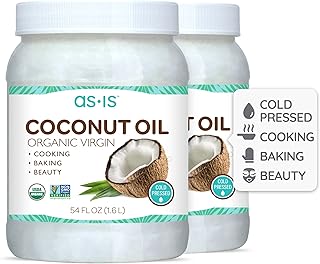 Sponsored Ad - Cold-Pressed & ﻿Organic Virgin | Unrefined | Coconut Flavor for Cooking & Baking | Deep Moisturizer for Bea...