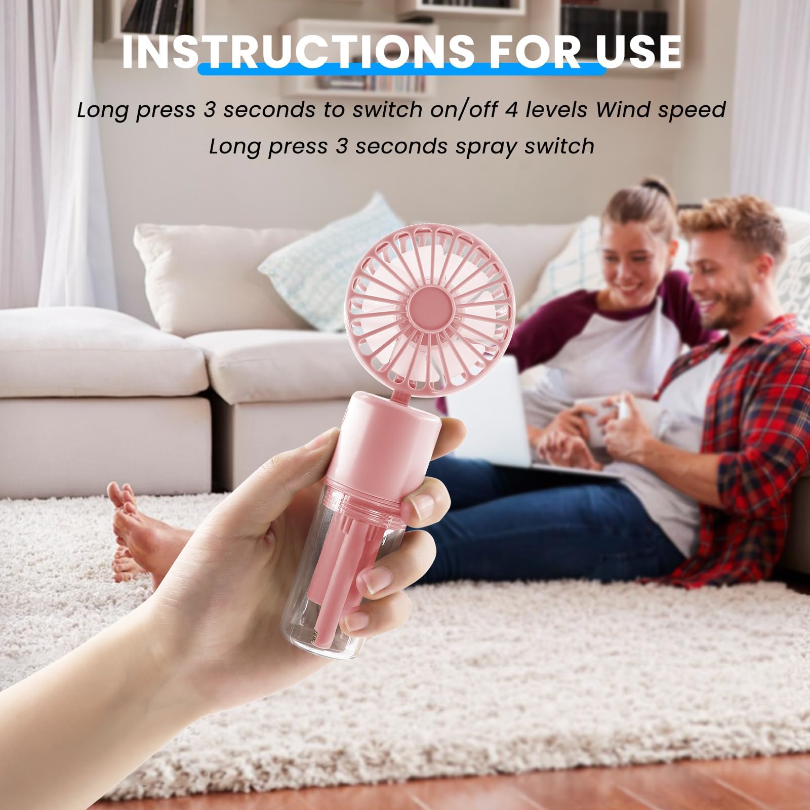 fan that throws water bottle