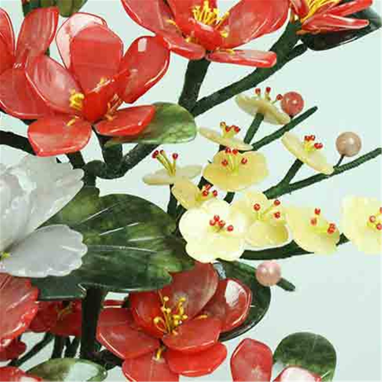 Plantas artificiales en maceta de imitación para decoración de plantas artificiales, bonsái chino, jade, para decoración del hogar, sala de estar
