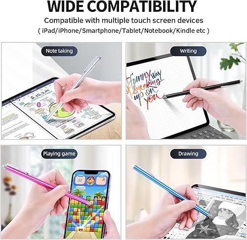 Miniatura 3 de Lápiz capacitivo para pantallas táctiles (5 unidades de 7.283 in) de alta sensibilidad, precisión y sin arañazos, compatibles con iPad, iPhone,