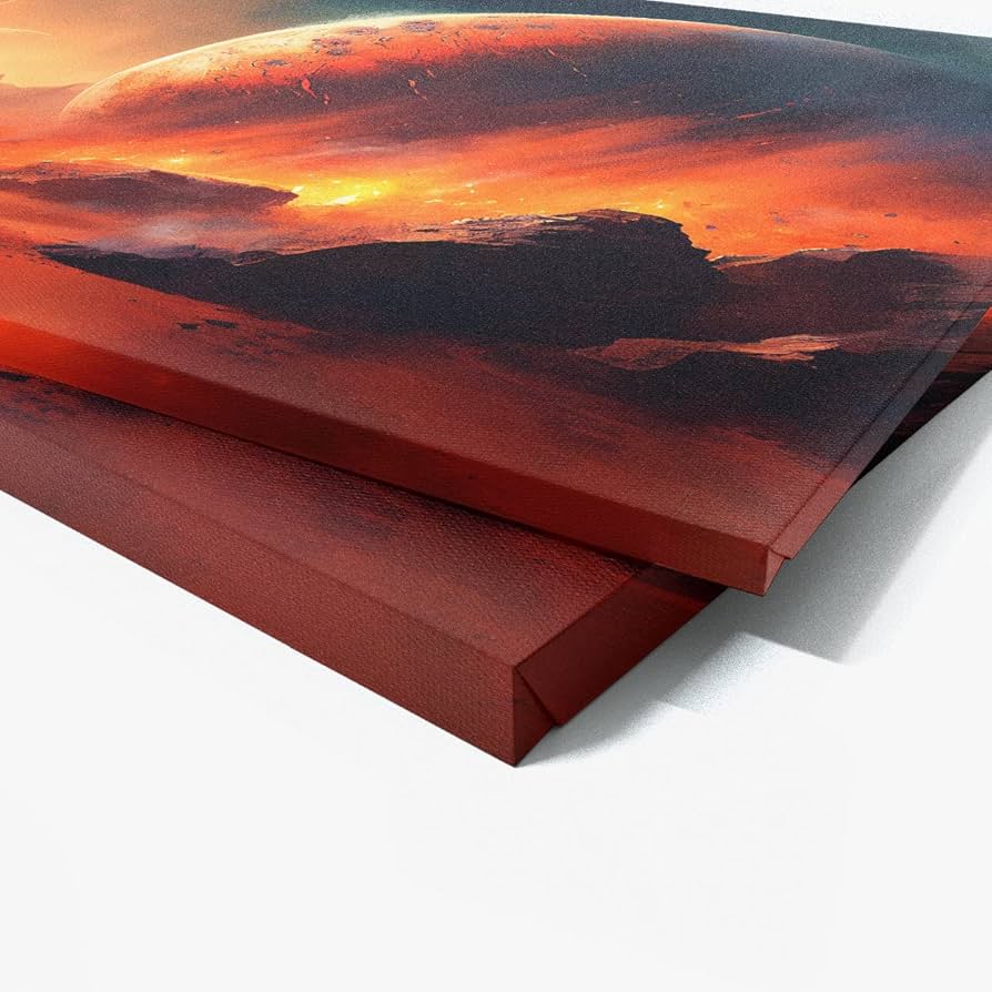 MARS❁⃘見せブラ Amazon.com: Sense Canvas Mars Planet 4 Canvas Art - Home