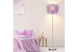 Glamorous Purple Floor Lamp: A Touch of Elegance for Bedrooms