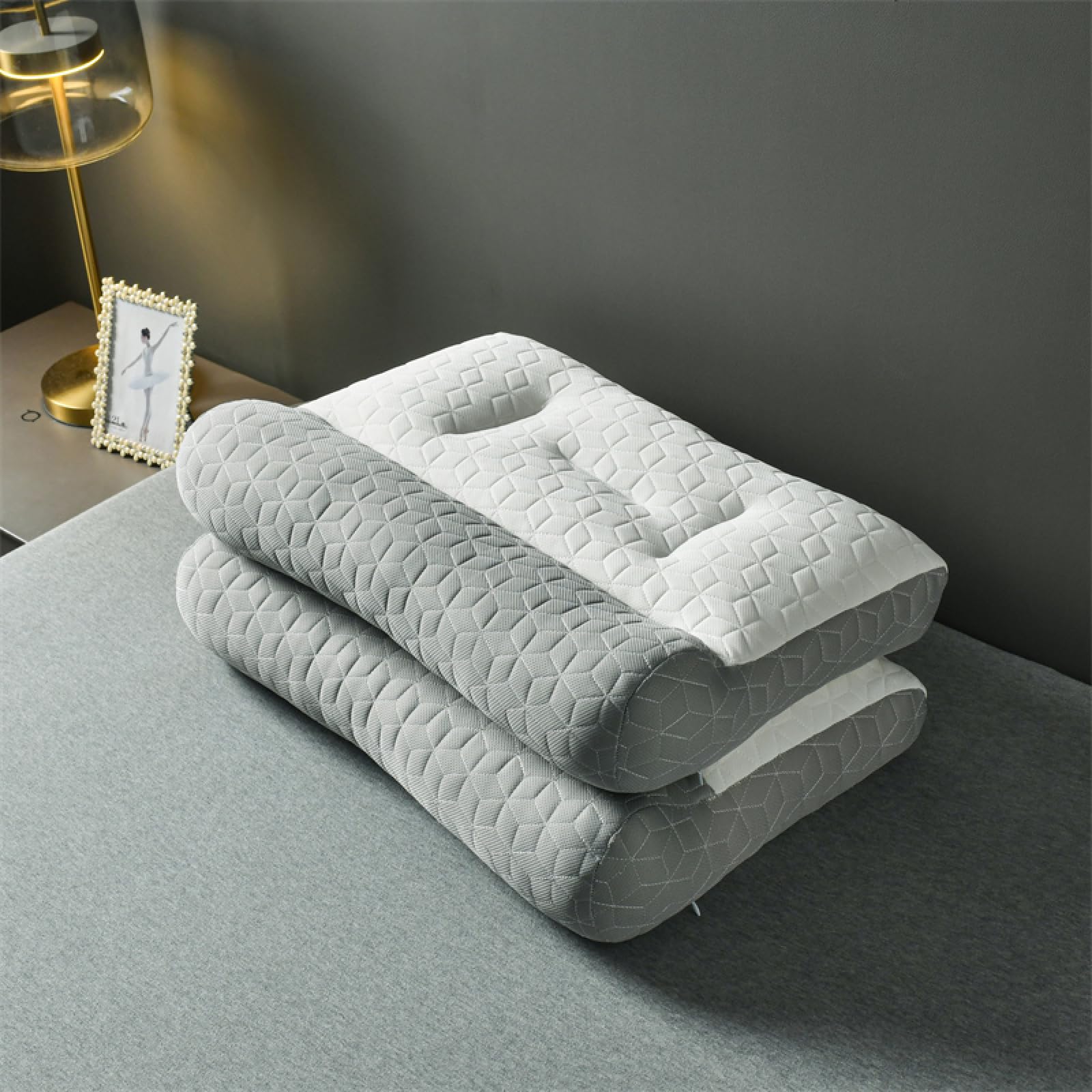 Pillow Sleeping Paradise 3D - Fully Supportive and Breathable Fabric Heavenly Comfort - Your restful Sleep Paradise Orthopedic Pillow 48x74 cm with a Height of 20 cm