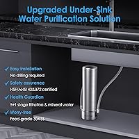 Vista 2 de Waterdrop Filtro de agua para debajo del fregadero AS13 y sistema de filtro de agua para debajo del fregadero Waterdrop 15UA