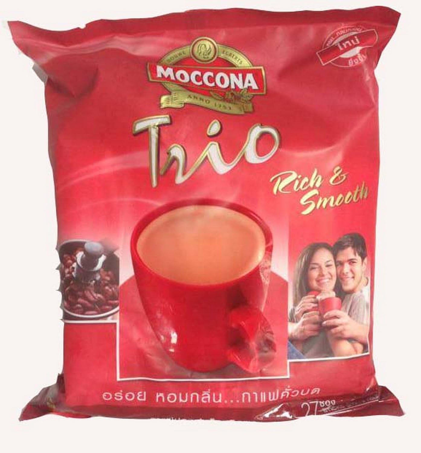 Trio Rich and Smooth 3in1 27 Sachets Net Wt. 513g Thailand Product