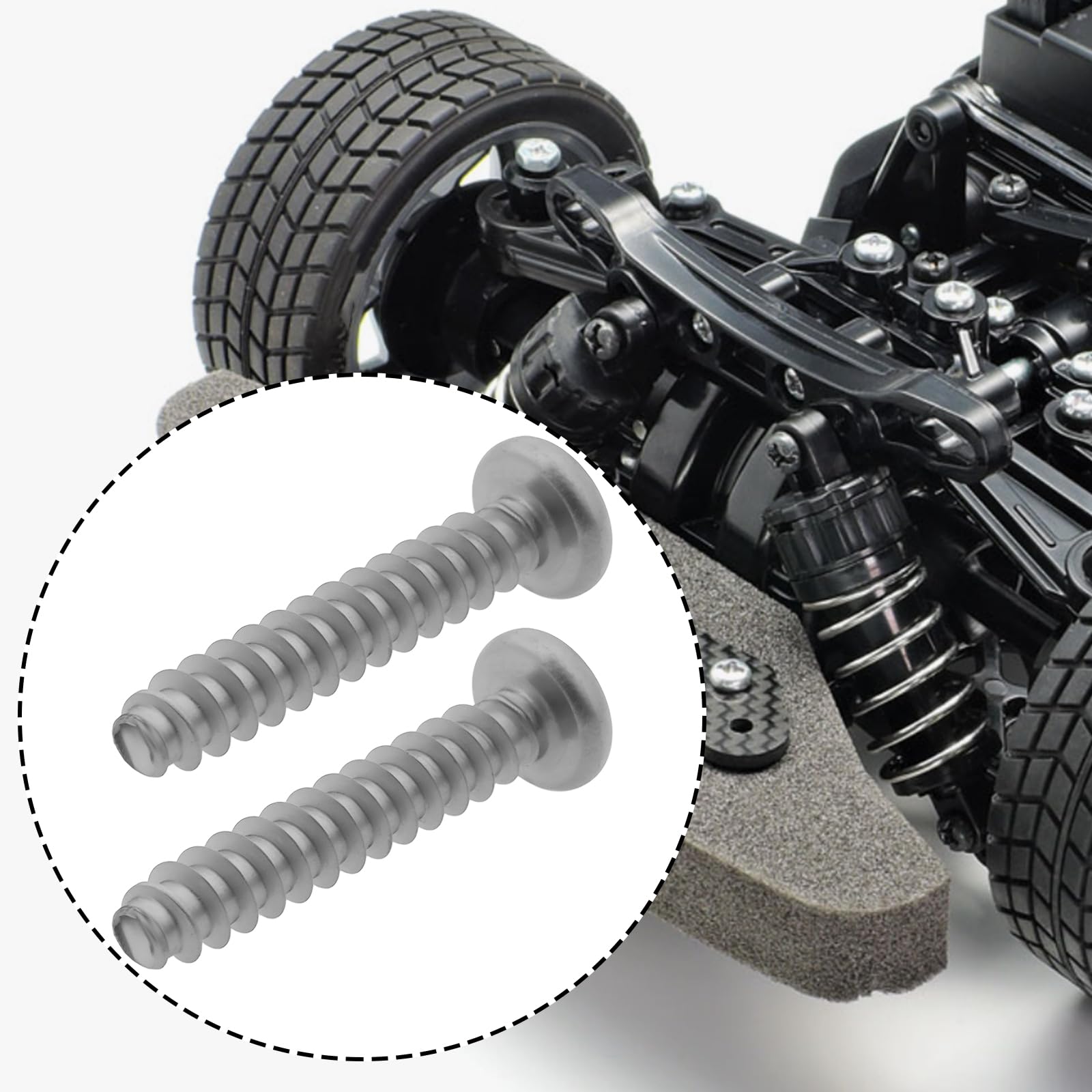 Briny River 30pcs M3x16mm RC Model Tapping Screw Compatible with Ta-miya M05 M06 TT01 TT02 - Image 2