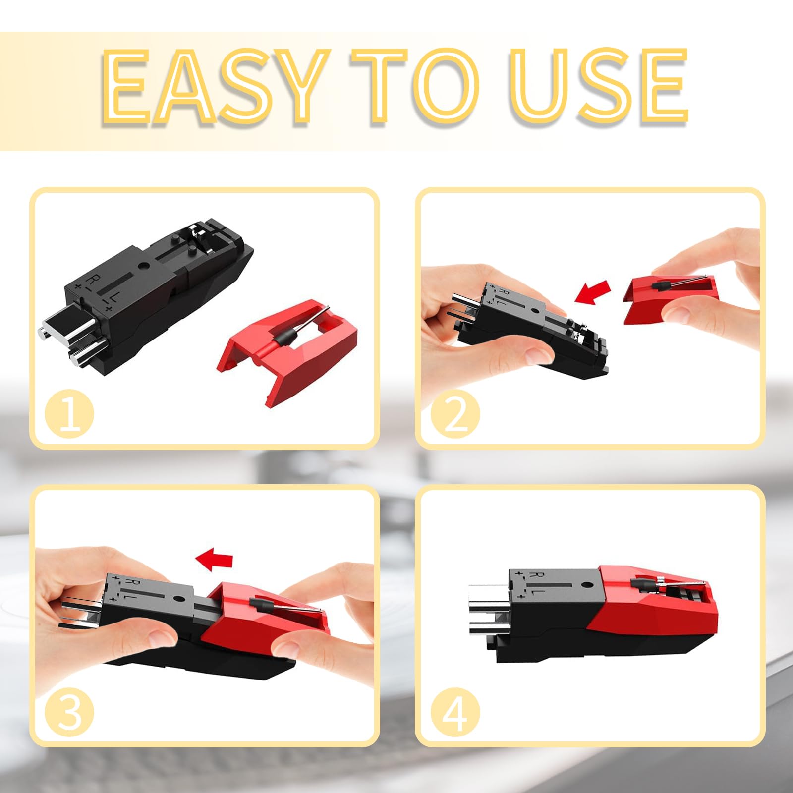 DZSEE Universal Record Player Needle Pack, Replacement Stylus for Turntables, Compatible with Vinyl LP Players, Phonographs - Image 5