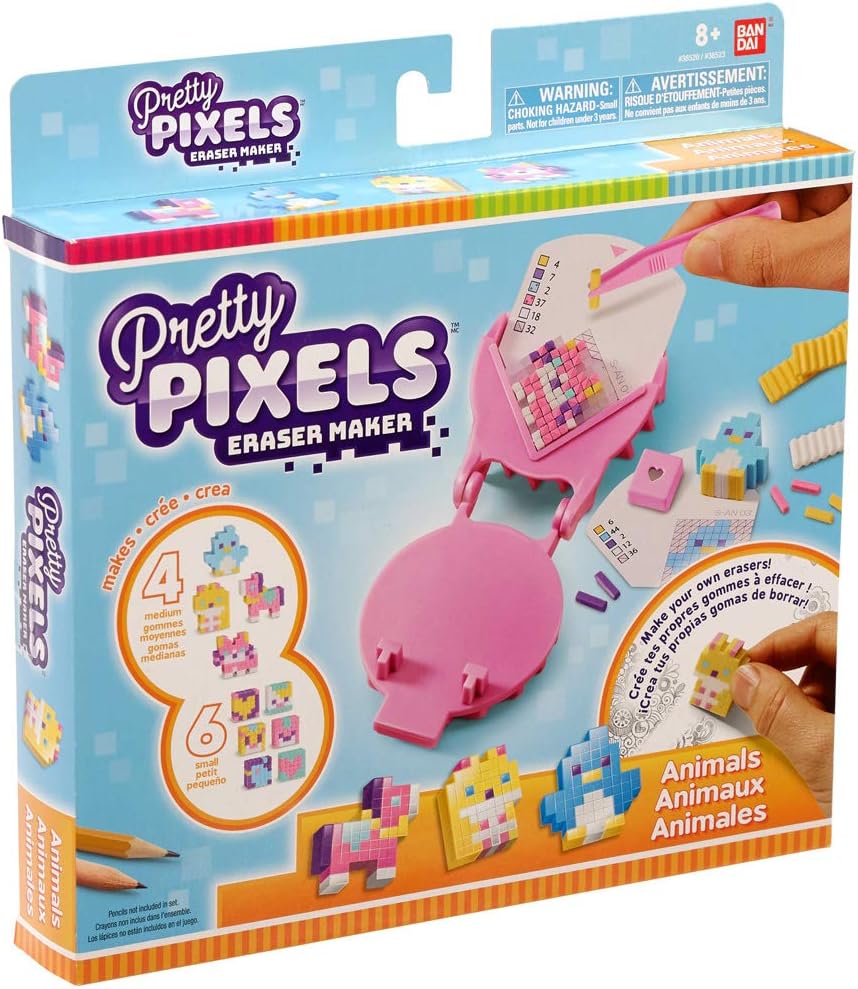 Pretty Pixels Starter Pack Animals, Multicolour (Bandai Spain 38523)
