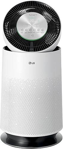 LG PuriCare - Purificador de aire único de 360 grados con potenciador limpio, Wi-Fi ThinQ y control de voz (AS330DWR0), 310 pies cuadrados, color