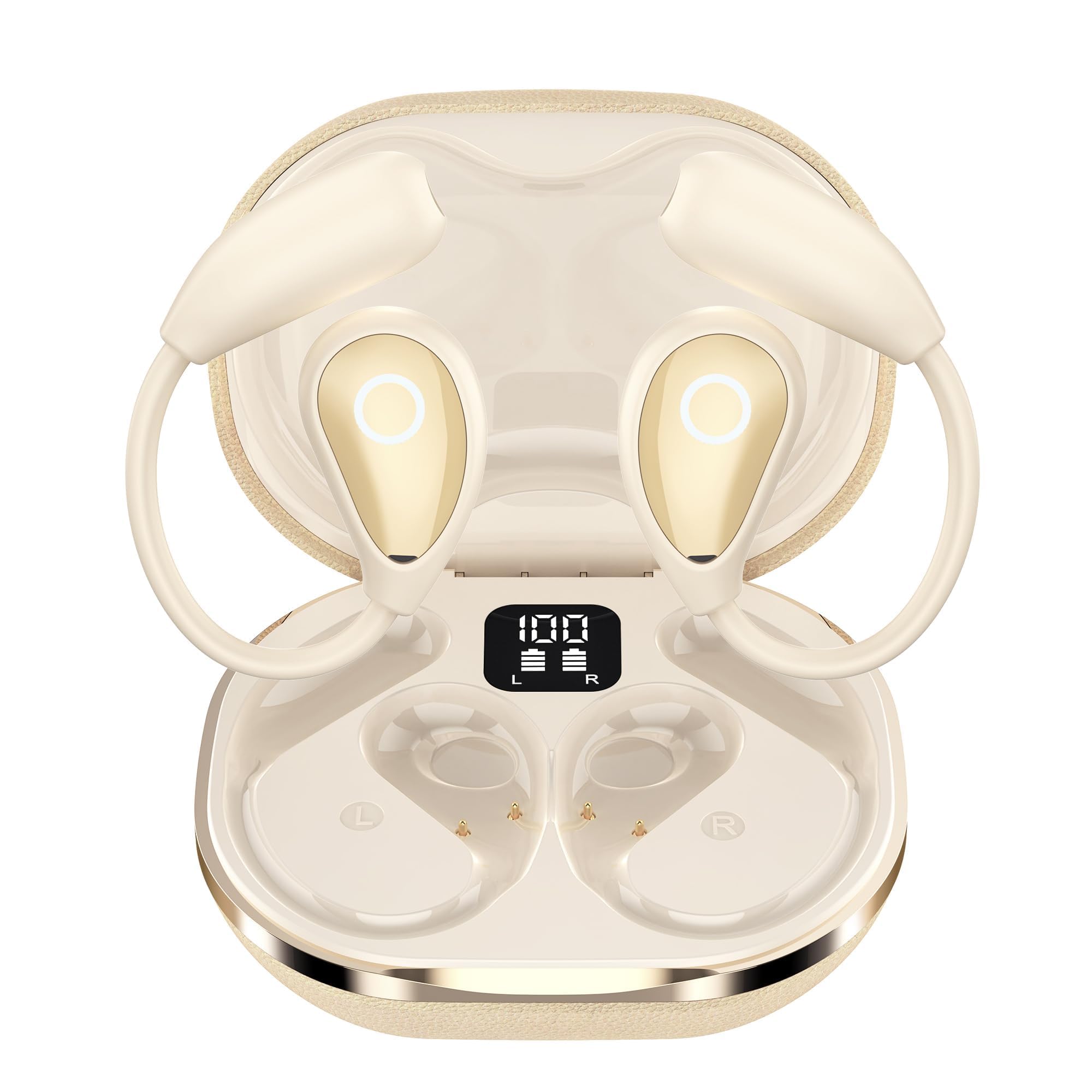 AI Translation Earbuds Real Time, Language Translator Earbuds with 144 Languages & Accents, 3-in-1 Bluetooth 5.4 Translating Headphones, iOS/Android,