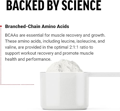 Miniatura 3 de FORCE FACTOR BCAA Aminoácidos Suplemento 211, delicioso y refrescante BCAA en polvo para apoyar la recuperación muscular y el rendimiento, sin