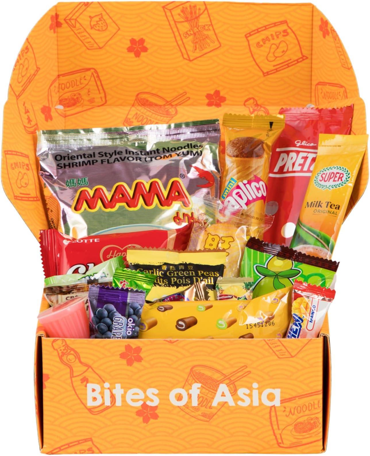 Mashi Box Asian Mystery Mini Snack Box - 18 Items - Includes 1 Full Sized Item with Snack Variety from Japan, Korea, China, Vietnam, Indonesia, etc