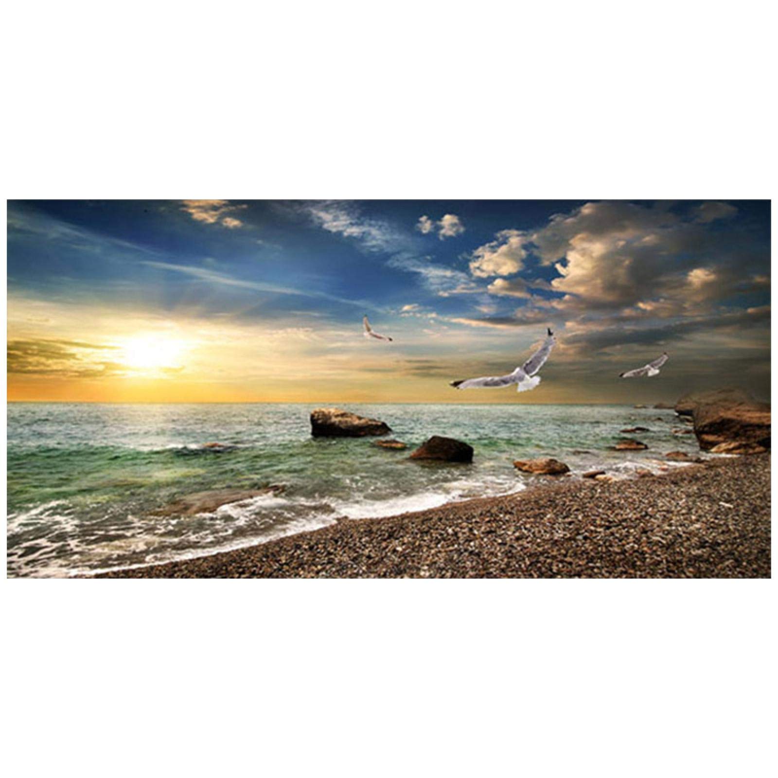 Cuadros Decorativos Para Comedor Paisaje natural Cielo Mar Amanecer Carteles e impresiones Imágenes artísticas de pared para la decoración del hogar de la sala de estar 30x60cm (12x24in) Sin marco