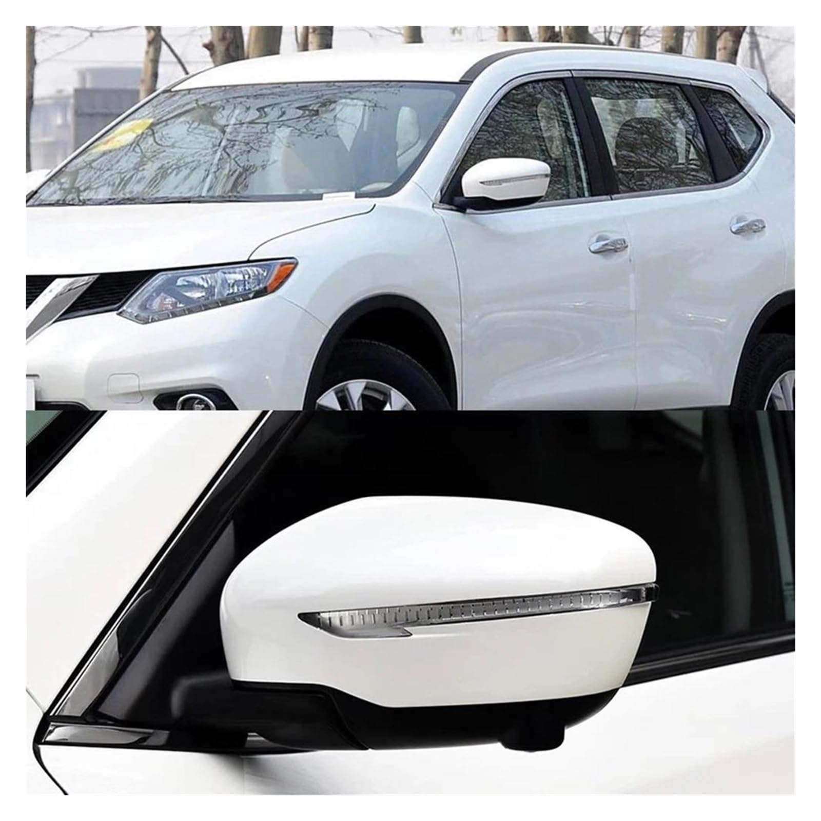 Luci Direzionali Per X-Trail T32 Per Qashqai J11 Per Murano Z52 2014-2019 Auto LED Indicatori Direzione Luce Retrovisore Specchio Laterale Indicatore Lampada Indicatore LED(Right)