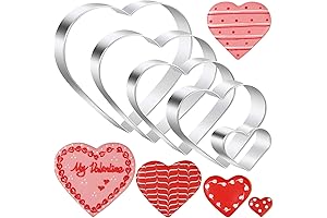 Heart Cookie Cutter Set - Five-Piece Stainless Steel