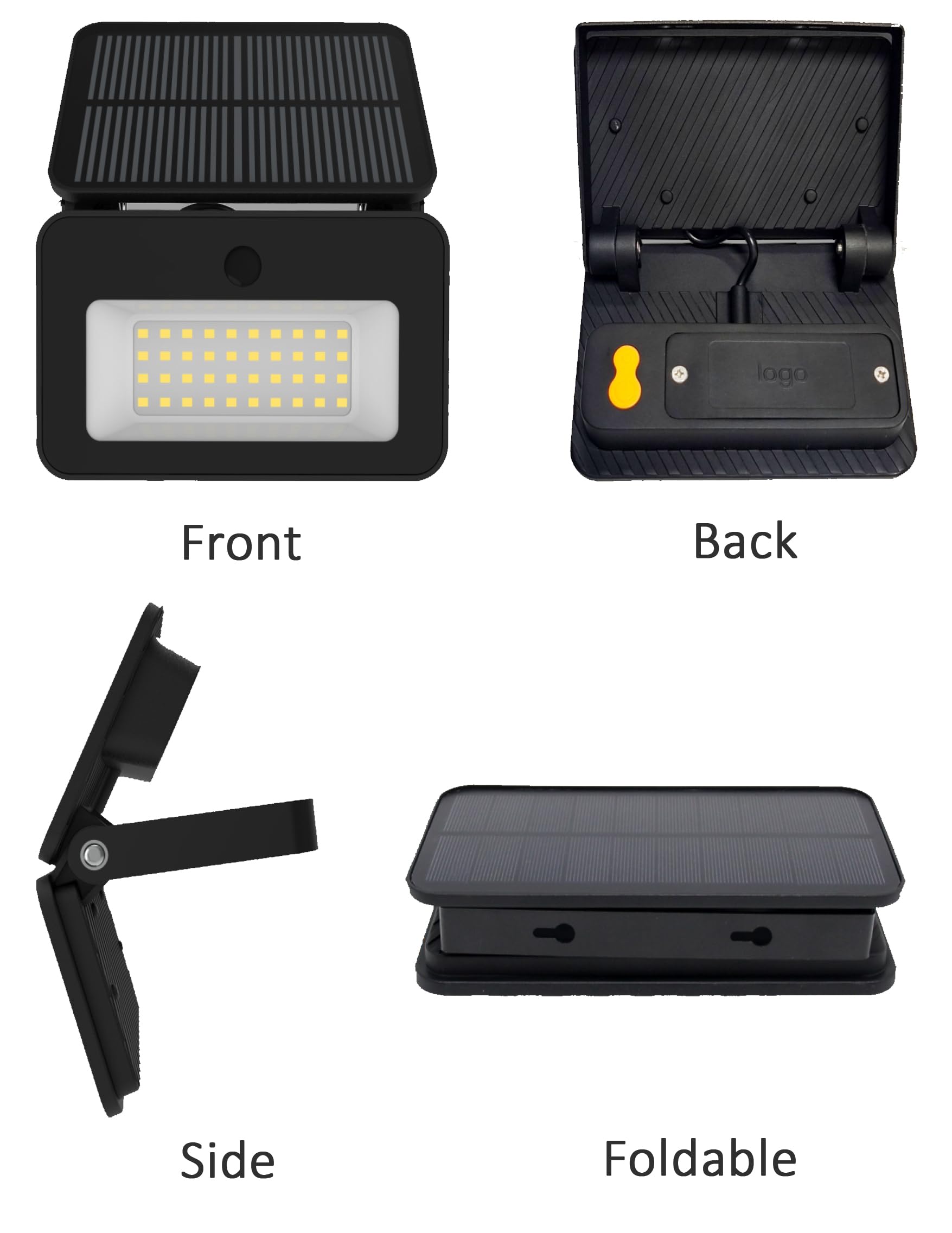 Projecteur solaire LED extérieur avec détecteur de mouvement 1000 lm IP65 6500/4000/3000 K