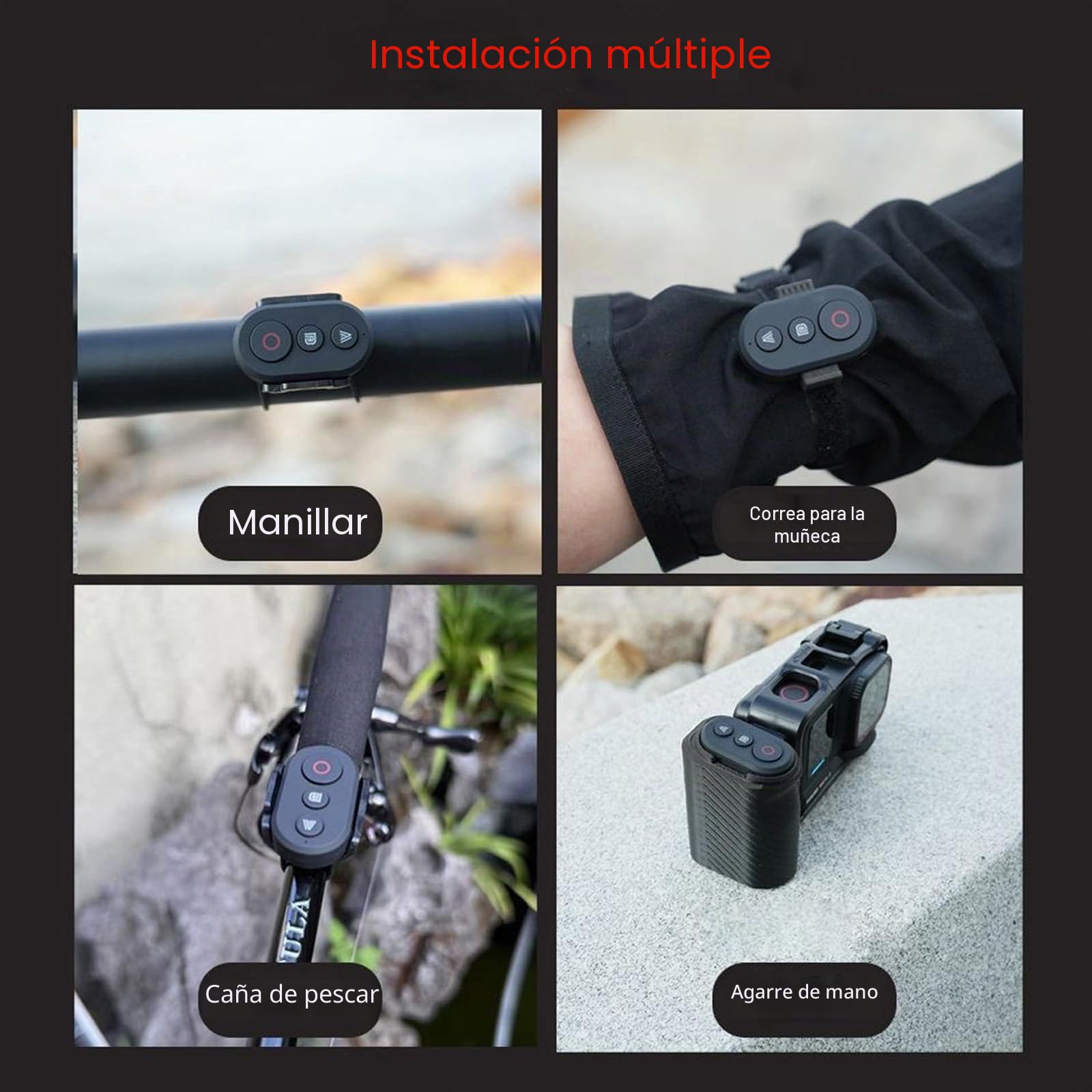 Mando a distancia Bluetooth para cámara DJI Osmo Action 5 Pro/Action 4/Osmo 360, alcance de 30 m, control remoto inteligente, obturador y zoom, compatible con teléfonos iOS y Android