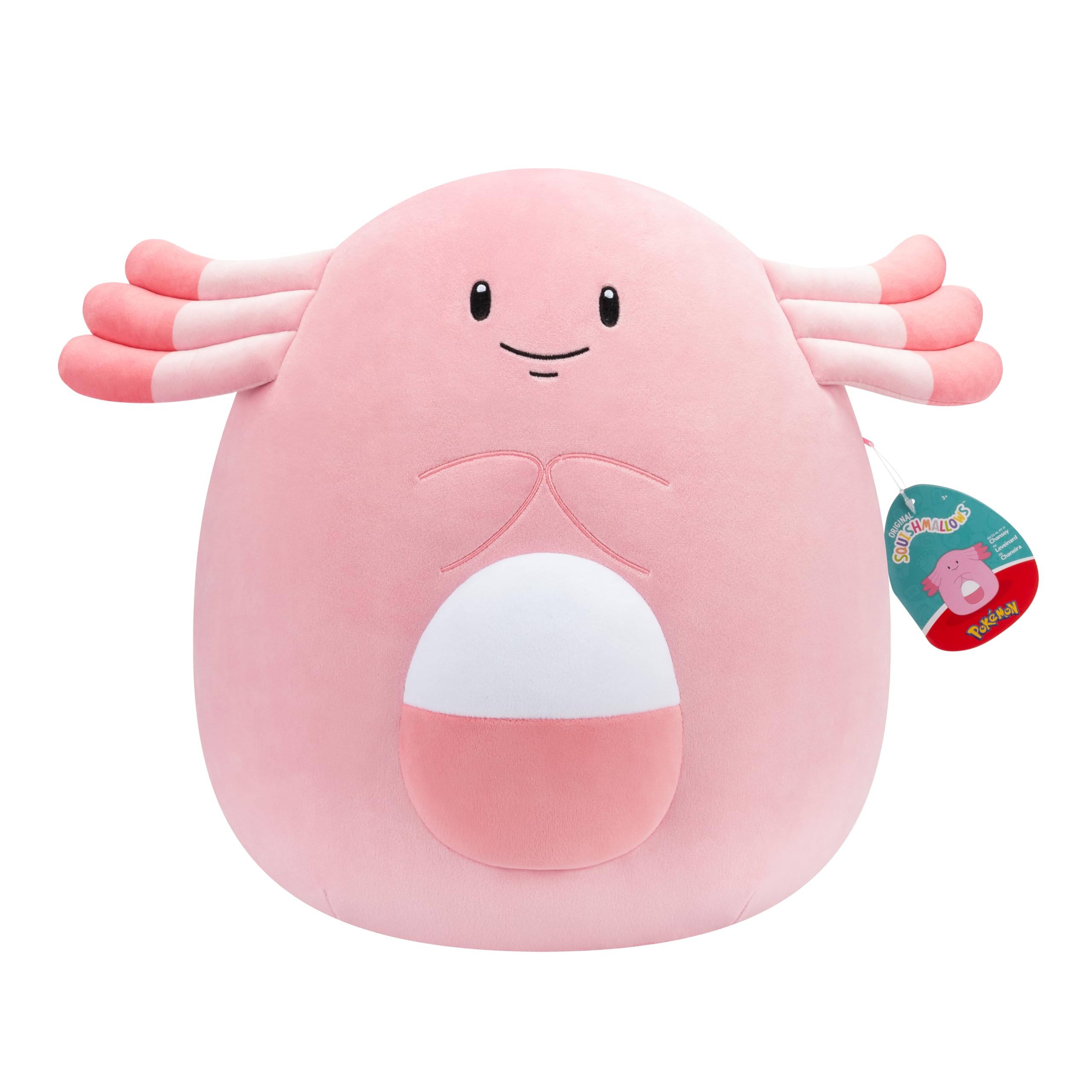 Squishmallows Original 20in Pokémon Plush - Ultrasoft Official Jazwares Plush (Jumbo): Squishmallows Original 14in Chansey Pokémon Plush - Ultrasoft Official Jazwares Plush (Large)