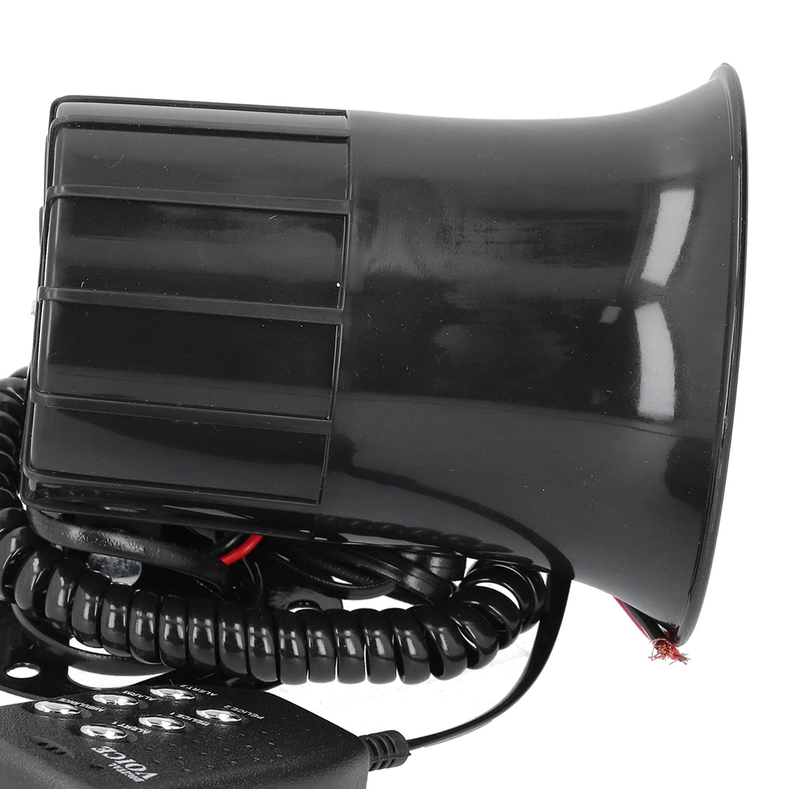 6 sonidos fuerte alarma de advertencia de coche policía sirena de incendios bocina altavoz amplificador de sonido de emergencia 50 W 120dB Universal para 12 V coche extinción de incendios