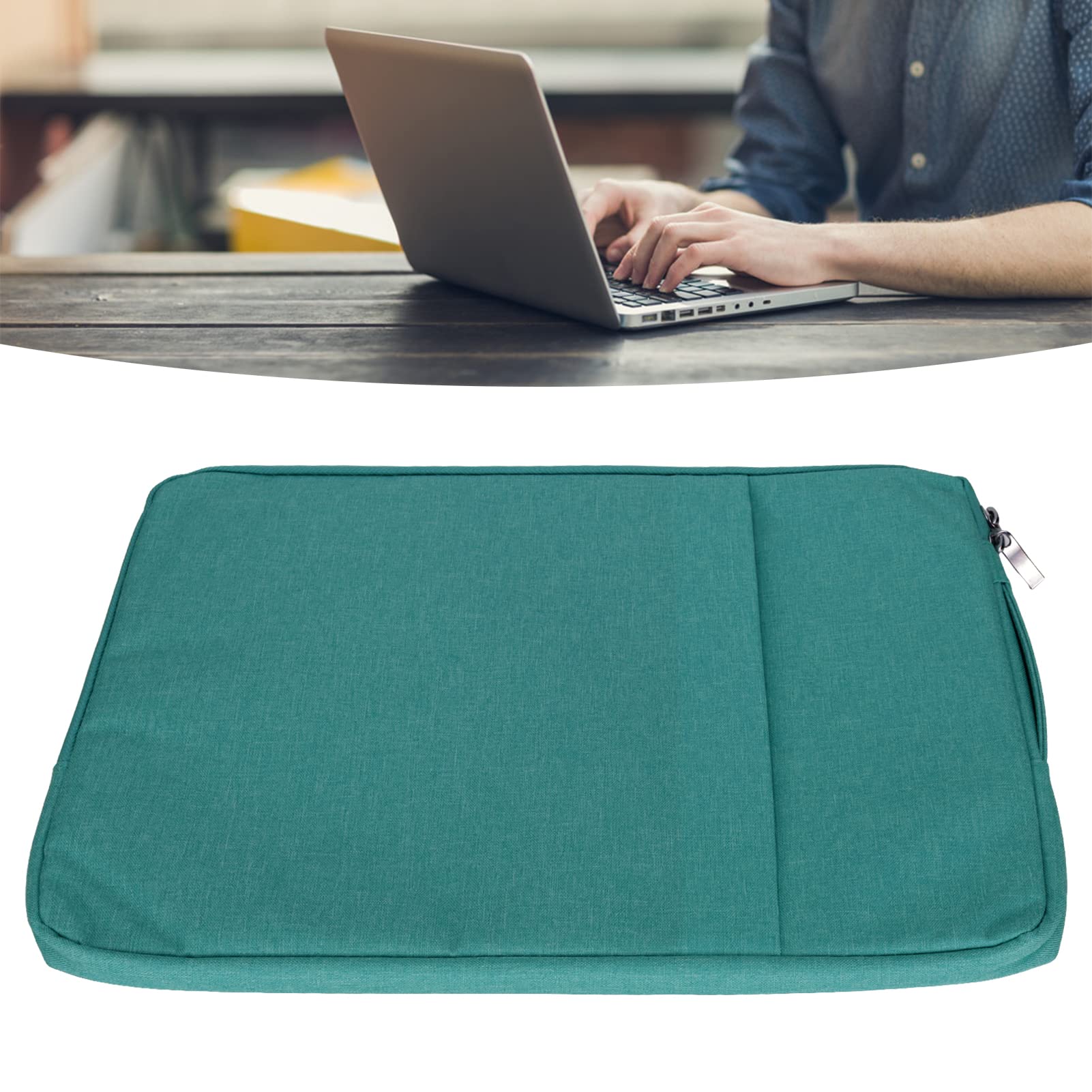 Sacoche pour ordinateur portable 15 pouces Olixar Canvas – Bleu marine