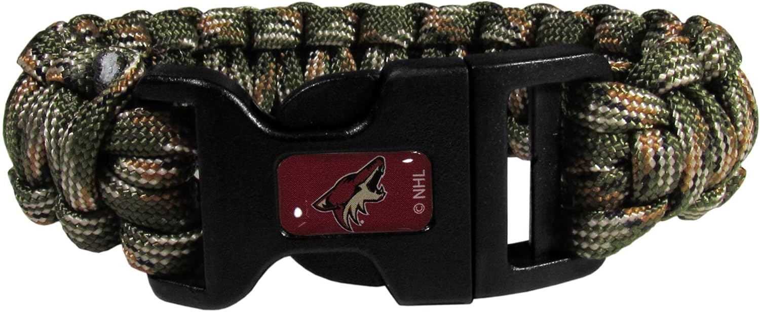 NHL Siskiyou Sports Fan Shop Pittsburgh Penguins Camo Survivor Bracelet One Size Green : Sports & Outdoors