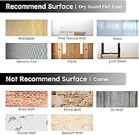 Vista 6 de Diflart Espejo retroprotector contra salpicaduras para despegar y pegar, antigüedad, 1.8 x 11.8 pulgadas, espejo biselado de tres tiras para pared