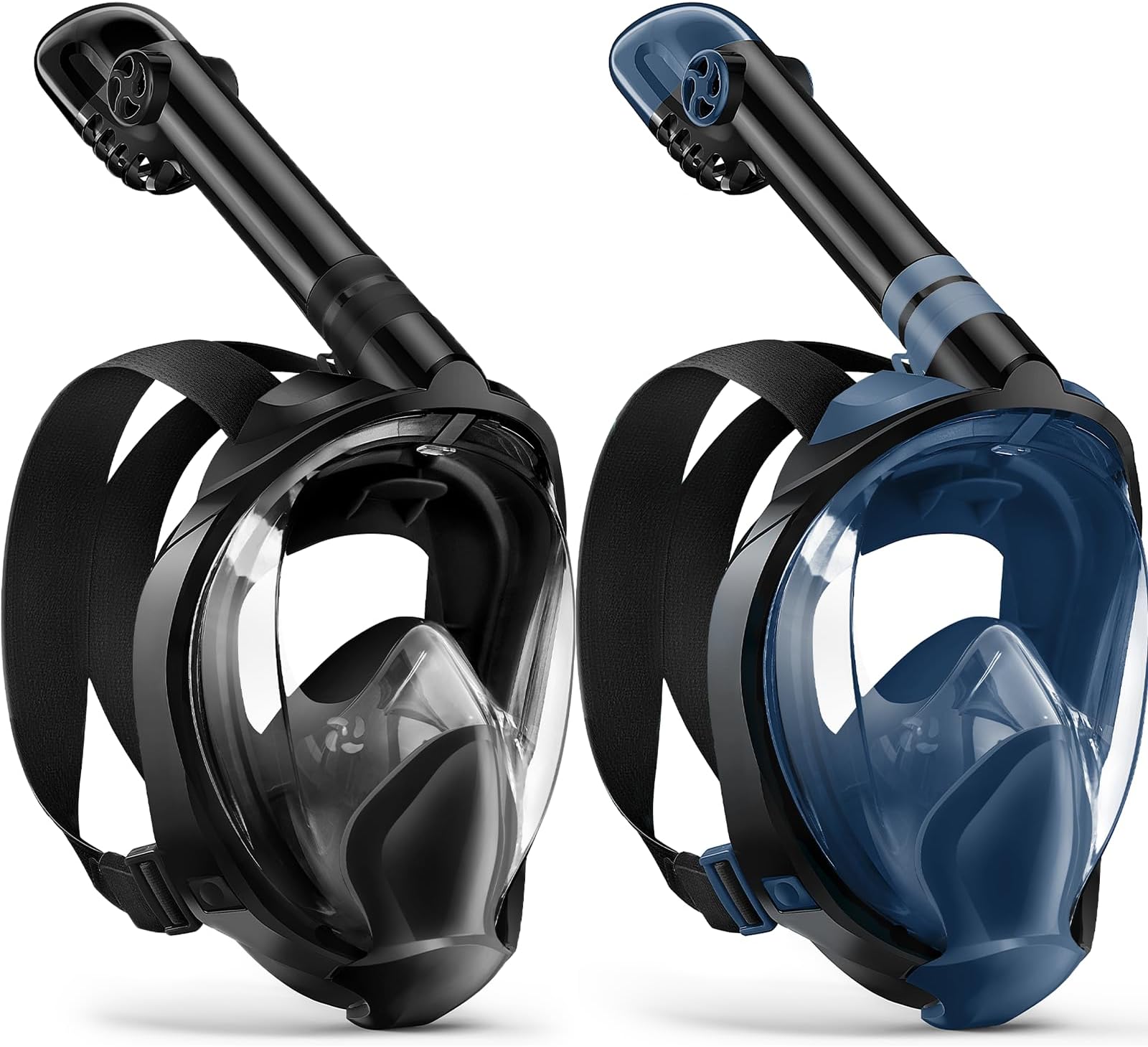 Full Face Snorkel Mask Adults,Dry-Top Snorkeling Gear with Camera Mount,Foldable 180-Degree Panoramic Scuba Mask for Snorkeling Diving Swimming Travel,Snorkel Mask Anti-Fog & Anti-Leak