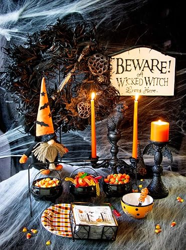 Miniatura 2 de Boston International - KAC19320 Cuencos para servir caldero de Halloween de Halloween, juego de 3, 17.25 x 7.25 pulgadas, color negro
