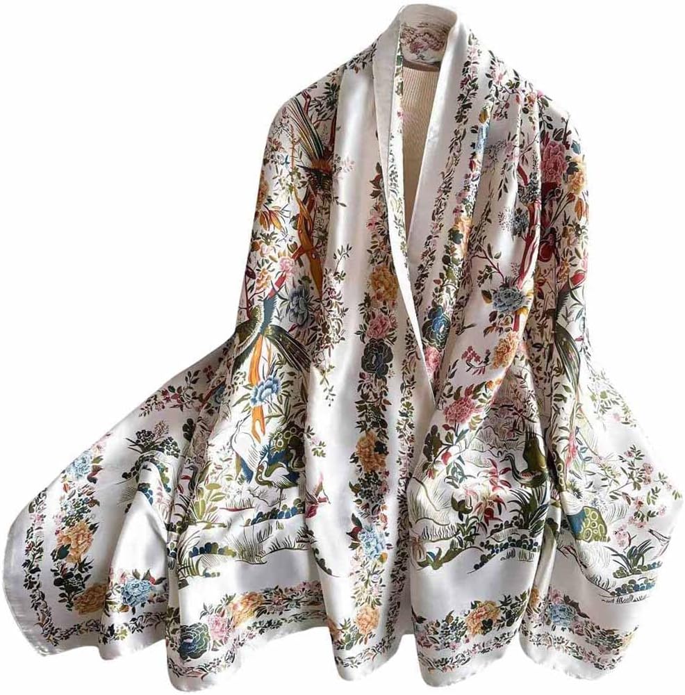 Xyueanlo Scarfs for Women Lightweight Scarves Fashion Print Floral Pattern Head Scarf Wraps Shawls - Image 2