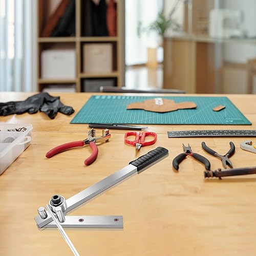 Miniatura 5 de Mini barra plana dobladora de varilla, herramientas de mano para doblar barras de refuerzo para colgar creativas de hierro, diámetro máximo doblable