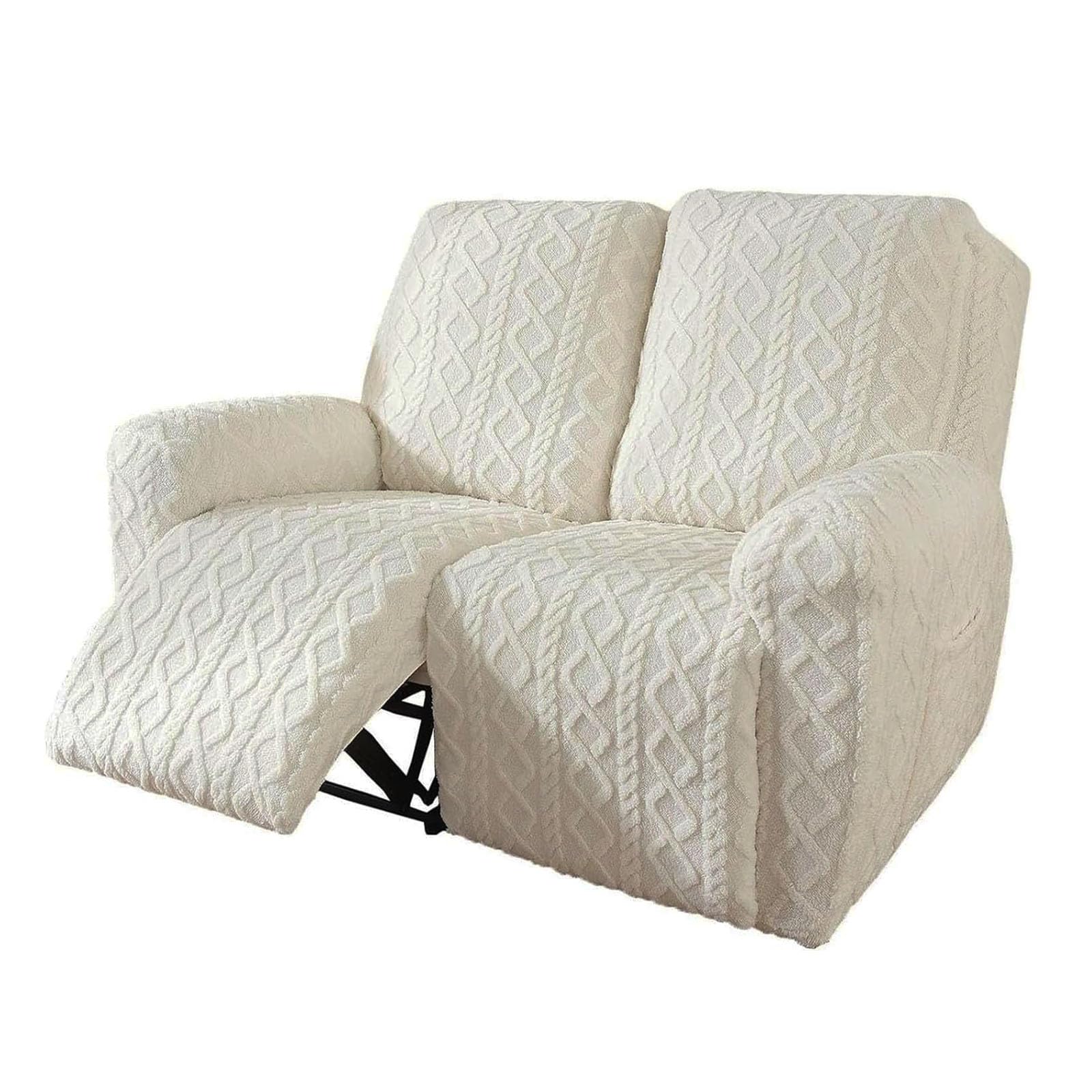 Copripoltrona Relax Grande Reclinabile Peluche per Poltrona Relax Reclinabile Elettrica Reversibile Copri Divano Antiscivolo 4 6 8Pezzi