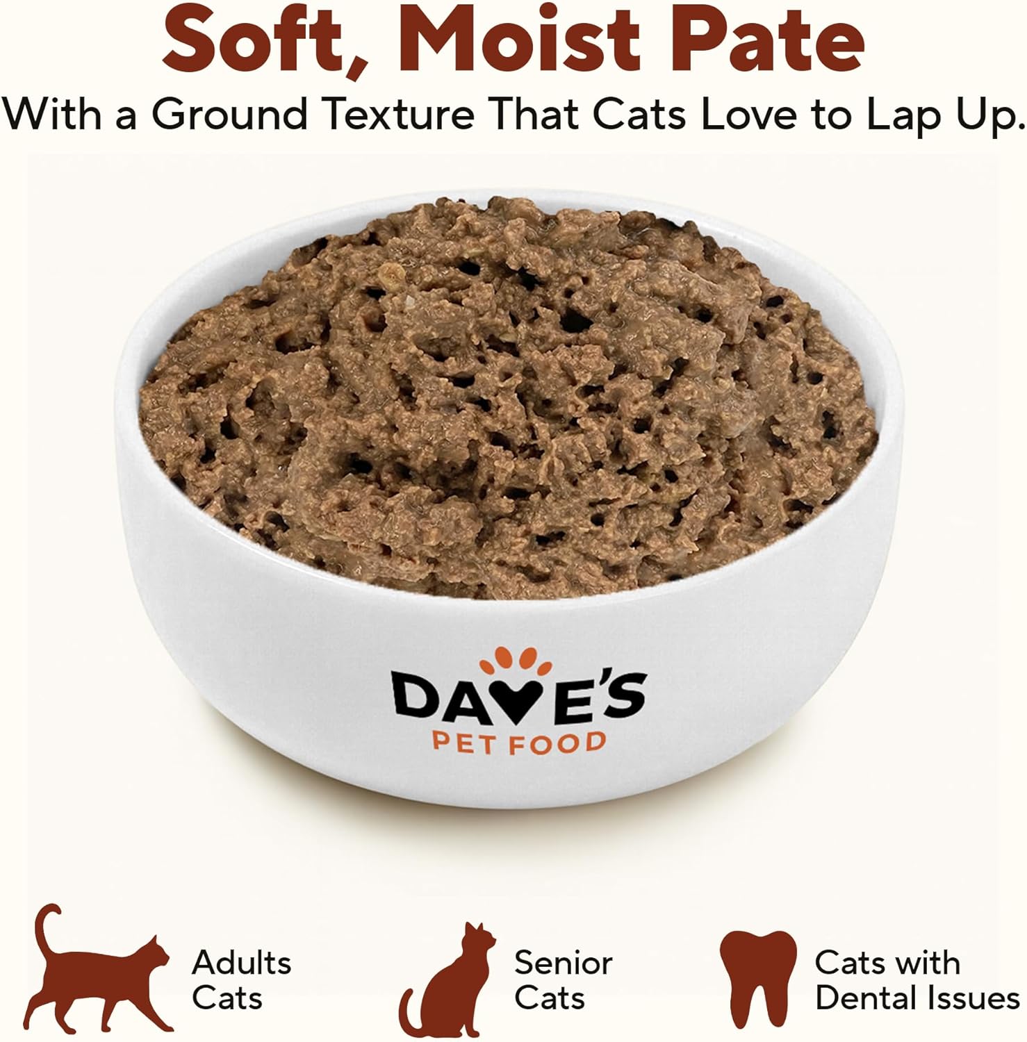 Dave's Pet Food Grain Free Wet Canned Cat Food Pate (Gobblicious Gourmet), Made in USA Naturally Healthy, Added Vitamins & Minerals, 13 oz Cans (12 Pack)