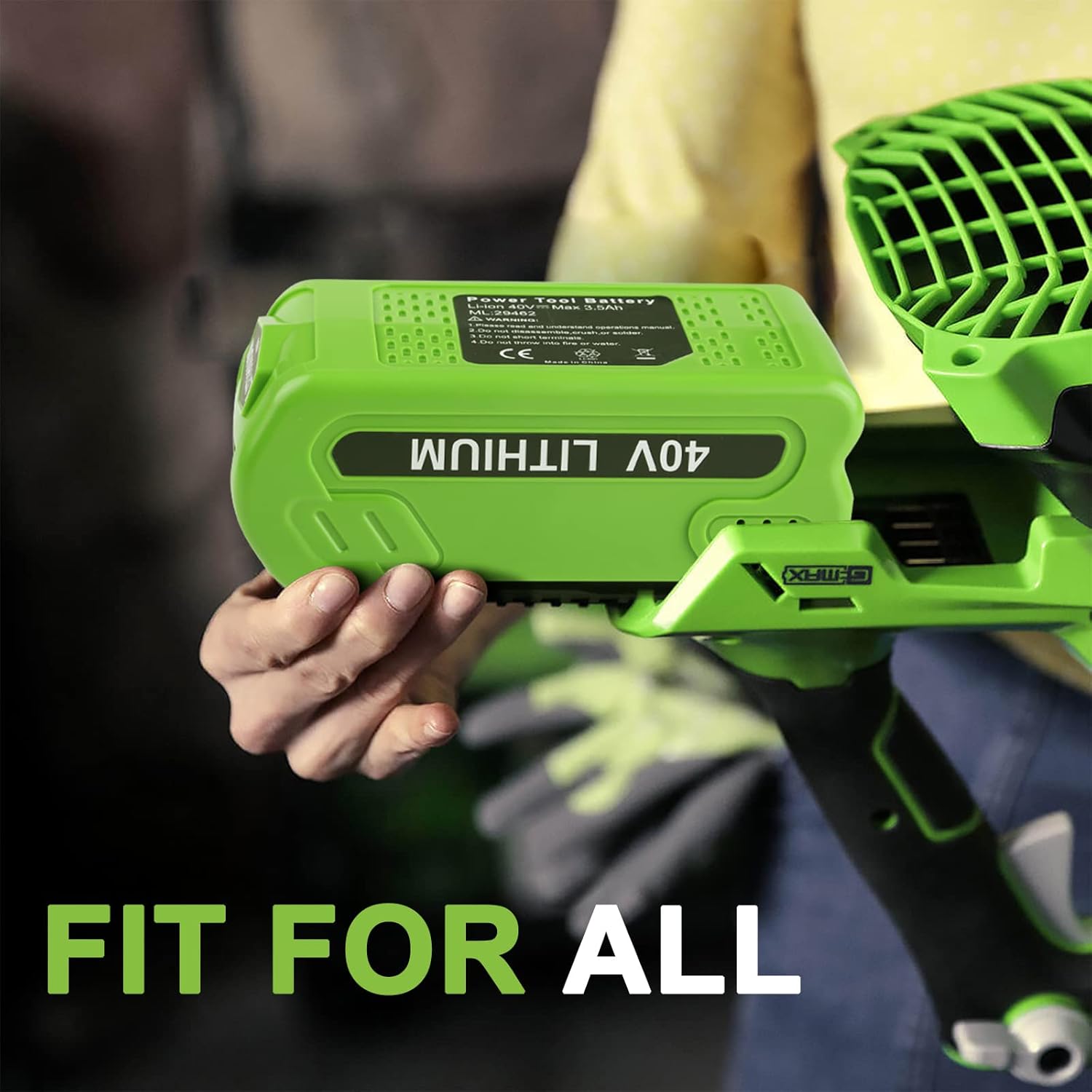 Powilling 3.5Ah 29472 29462 Lithium-Ion Battery Replacement for Greenworks 40V Battery and Charger 29482 Compatible with Greenworks 40V G-MAX Power Tools 29252 20202 22262 - Image 7