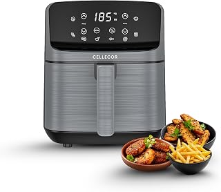 Cellecor Aurifry Digital Air Fryer 4.5L | 1500W | 360° Rapid Air Circulation | Up to 90% Less Oil | 8 Preset Modes | Touch... Price In India