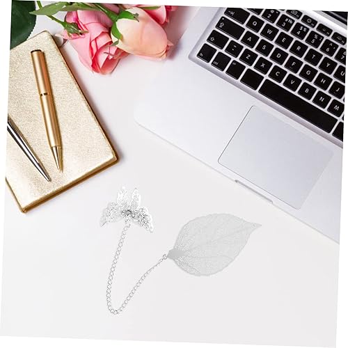Miniatura 6 de ONDIAN Beautiful Metal Leaf Bookmark Metal Book Mark Friend Bookmark Book Page Flag Creative Metal Book Mark Book Decorative Bookmark Souvenir