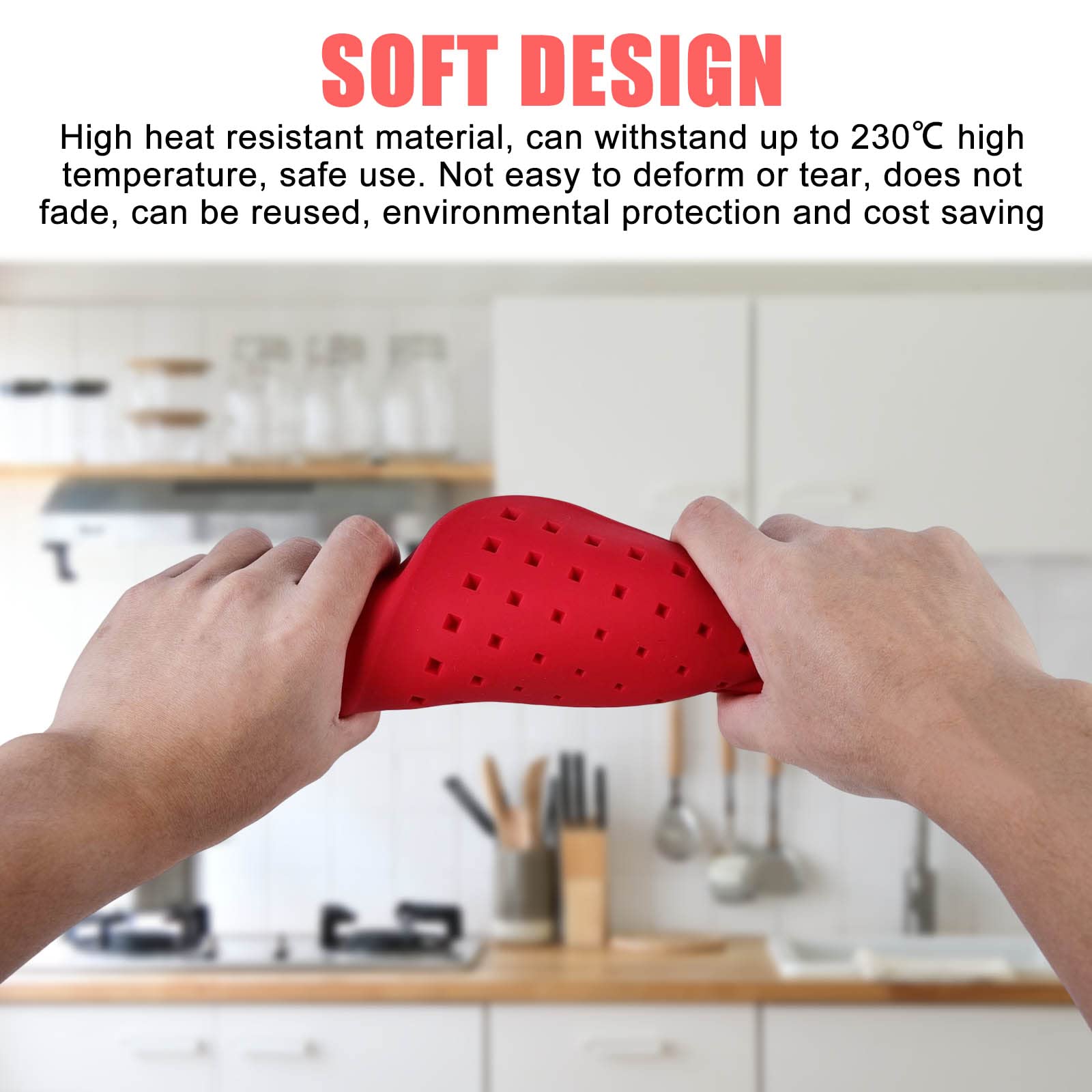 Stampo In Silicone Per Friggitrice Ad Aria Cozor 20 Cm Con 2 Guanti Termici - Senza BPA, Riutilizzabile