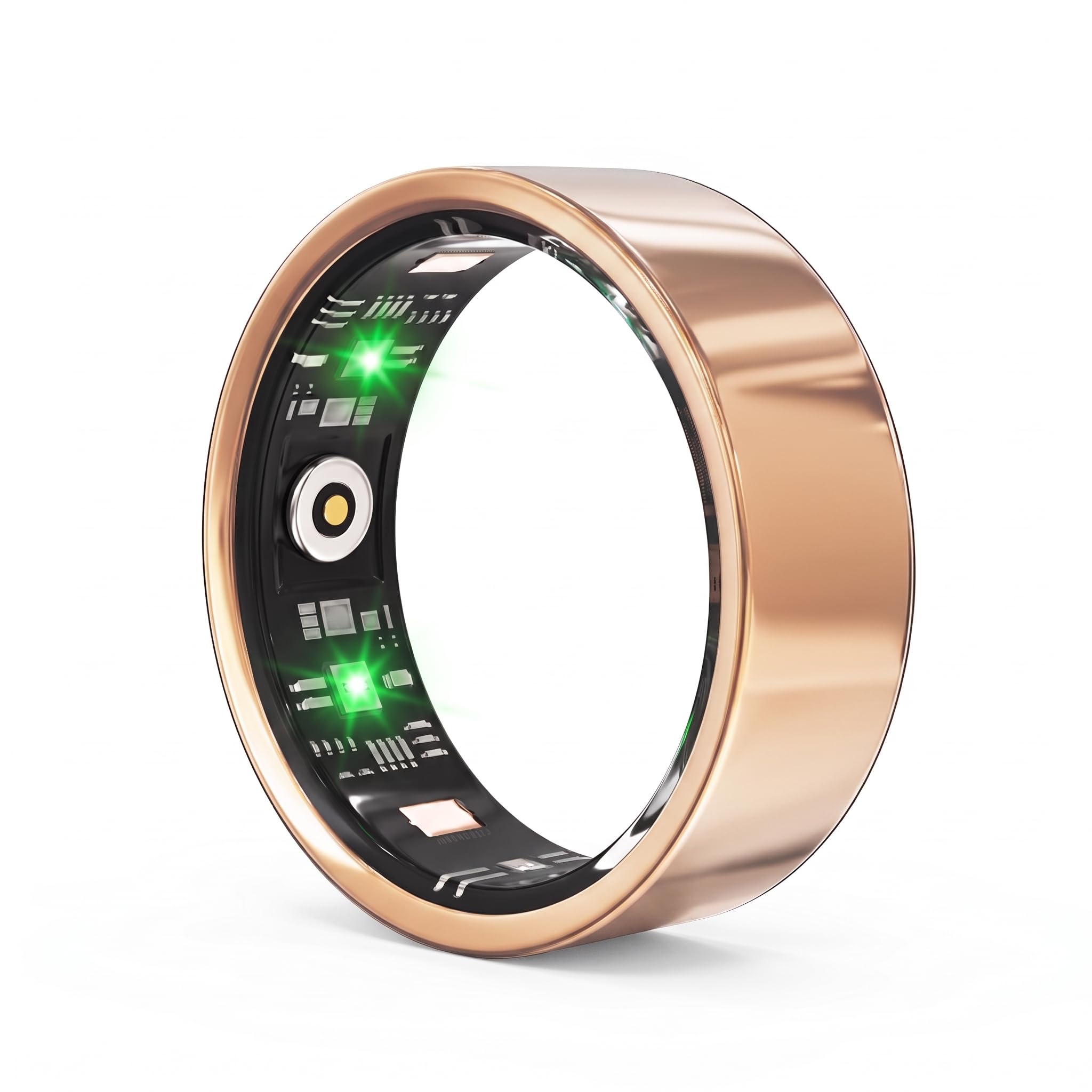 Luxelle Smart Ring Fitness Tracker with Sleep Monitor, Heart Rate, Blood Oxygen, Step Counter, 128 Sports Modes, IP68 Waterproof, Magnetic Charging, Compatible with iOS &amp; Android