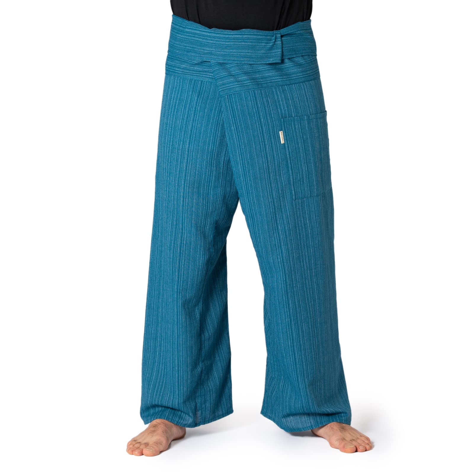 Panasiam Unisex Navy Blue Fisherman Pants Lini, Navyblue, Xl