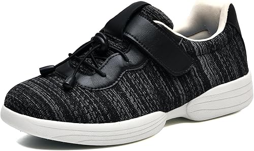 JBTNBX Zapatos para diabéticos de ancho extra ancho para mujer, con cierre ligero ajustable, edema, zapatos deportivos casuales para caminar para