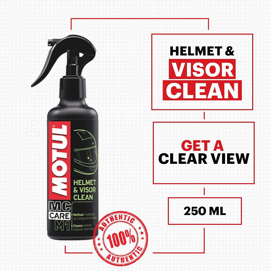 Muc-Off Helmet & Visor Cleaner Spray – 250ml Quick-Clean Formula For Helmets, Goggles & Masks