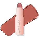 wet n wild Mega Last Rich Satin Lip Color, Rich Creamy Color with Satin Finish, Infused with Vitamin E & Moisturizing Argan Oil, Lightweight, Silky-Smooth, Vegan & Cruelty-Free - Hush Lil\' Beige